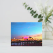 Digitale Malerei - Brighton Pier Sunset Postkarte (Stehend Vorderseite)