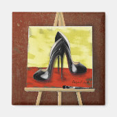 Digitale Malerei eines Gemäldes von Schwarzen Stil Magnet (Vorne)