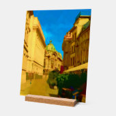 Digitale Malerei in Bukarest Acrylschild (Winkel)