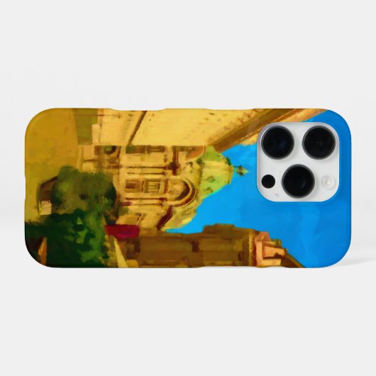 Digitale Malerei in Bukarest iPhone Hülle (Rückseite (Horizontal))