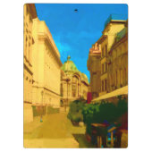 Digitale Malerei in Bukarest Klemmbrett (Rückseite)