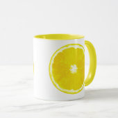 Digitale Malerei mit Lemon Slice Tasse (VorderseiteRechts)