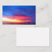 Digitale Malerei - Schöner Sonnenuntergang mit Wes Telefonnummerkarte (Vorne/Hinten)