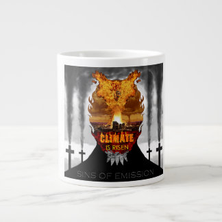 Digitale Malerei über den Klimawandel. Jumbo-Tasse