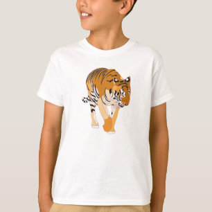 Digitale Malerei von Tigerzürteln T-Shirt