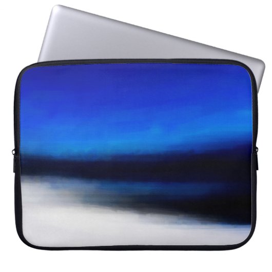 Digitale Malstruktur. Abstrakte Ölfarbe Laptopschutzhülle (Vorderseite)