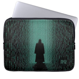 Digitale Matrix-Korridor-Cyber-Schatten Laptopschutzhülle