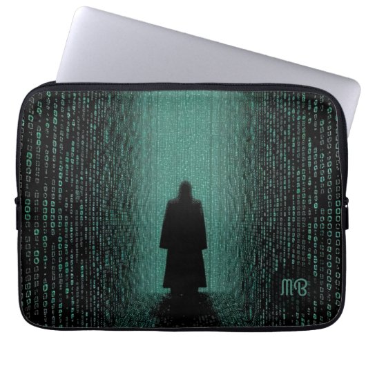 Digitale Matrix-Korridor-Cyber-Schatten Laptopschutzhülle (Vorderseite)