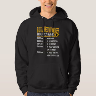Digitale Medienmanager - Stundenrate für digitale  Hoodie