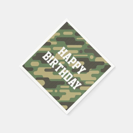 Digitale Militäraktion Serviette (Ecke)