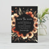 Digitale, moderne Terracotta-Hochzeit Save The Date (Stehend Vorderseite)