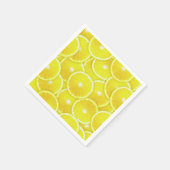 Digitale Montage von Lemon-Scheiben Serviette (Ecke)
