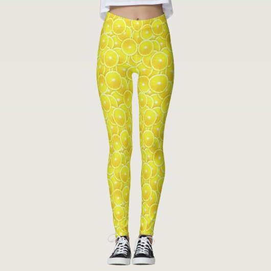 Digitale Montage von Lemon Slice Leggings (Vorderseite)