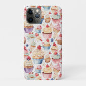Digitale Muster für Creme und Cupcake Case-Mate iPhone Hülle (Rückseite)