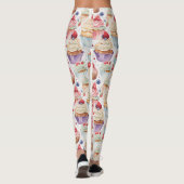 Digitale Muster für Creme und Cupcake Leggings (Rückseite)