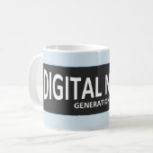 DIGITALE NATIVE Tasse (Vorderseite Links)