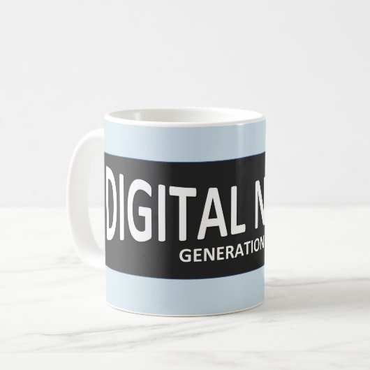 DIGITALE NATIVE Tasse (Vorderseite Links)