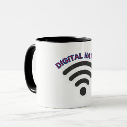 Digitale native Tasse (Vorderseite Links)