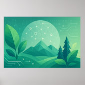 🌿 digitale Natur Poster (Vorne)