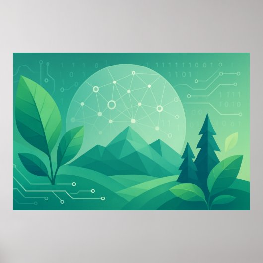 🌿 digitale Natur Poster (Vorne)