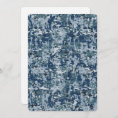 Digitale Navy-Camouflage-Camouflage-Dekoration (Vorne/Hinten)