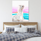 Digitale Ölmalerei von Unicorn auf Leinwand (Insitu (Schlafzimmer))