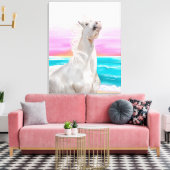 Digitale Ölmalerei von Unicorn auf Leinwand (Insitu (Wohnzimmer))