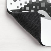 Digitale Orca-Disintegration - Cyber Ocean Series Mousepad (Ecke)