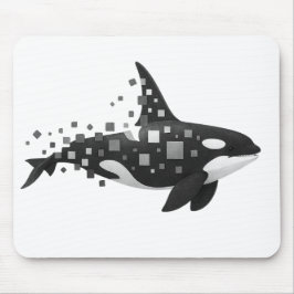 Digitale Orca-Disintegration - Cyber Ocean Series Mousepad