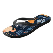 Digitale Papiermuster für Wildtiere Badesandalen (Schrägansicht)