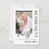 Digitale Party-Karten für Elegantes 2 Foto Einladung (Vorderseite)