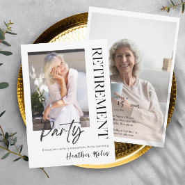 Digitale Party-Karten für Elegantes 2 Foto Einladung