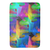 Digitale Pinselstriche in sehr farbigen Farben Badematte (Vorderseite Vertikal)