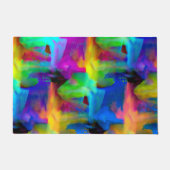 Digitale Pinselstriche in sehr farbigen Farben Fußmatte (Vorderseite)