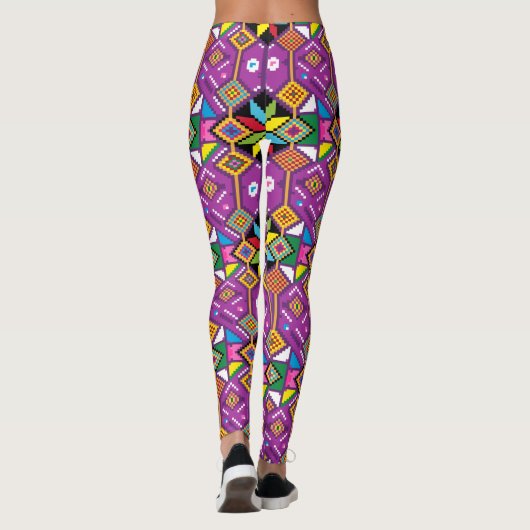 Digitale Pixelkunst von Mochila Leggings (Rückseite)