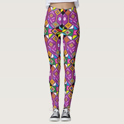 Digitale Pixelkunst von Mochila Leggings (Vorderseite)