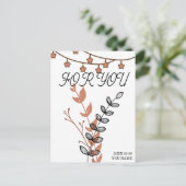 Digitale Postkarte "Für Sie" - Druckkarte mit eine (Stehend Vorderseite)