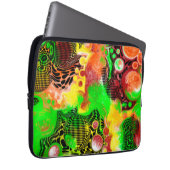 Digitale Pour-Malerei Autumn Colors Fluid Art Laptopschutzhülle (Vorne Rechts)