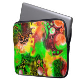 Digitale Pour-Malerei Autumn Colors Fluid Art Laptopschutzhülle (Vorderseite Links)