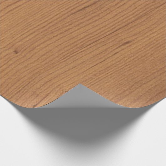 Digitale Print aus Braunholz Geschenkpapier (Ecke)