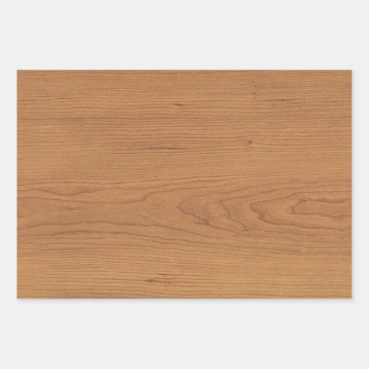 Digitale Print aus Braunholz Geschenkpapier Set (Vorderseite 3)