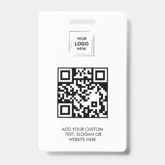 Digitale QR-Mitarbeiterzugangsidentitätsdesign Ausweis (Vorderseite)