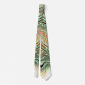 Digitale, raue Striche auf blass orange bis grün Krawatte (Rückseite)