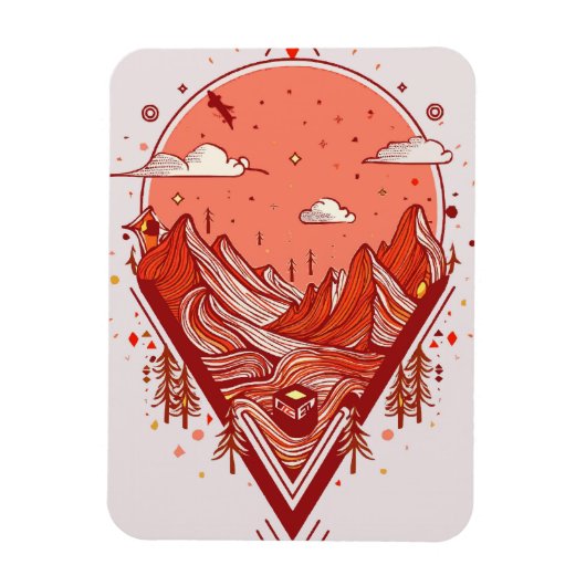 Digitale Realms: Abstrakte virtuelle Realitäten Magnet (Vertikal)