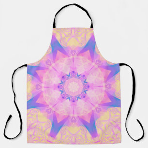 Digitale Retro-Abstrakt-Mandala. Helle Blume. Bea Schürze