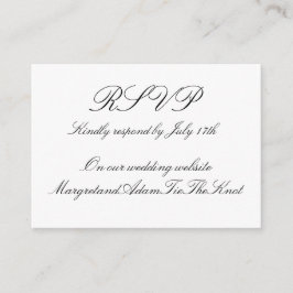 Digitale RSVP-Karte Begleitkarte