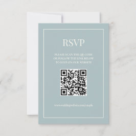 Digitale RSVP-Karte Dusty Blue 3.5x5 RSVP Karte