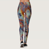 Digitale Schafwolle mit farbiger Farbe verschmiert Leggings (Rückseite)