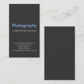 Digitale Schlicht-Grau-Visitenkarte Visitenkarte (Vorne/Hinten)