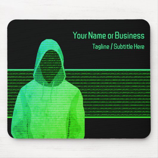 Digitale Sicherheit - Unternehmenstext zur Bekämpf Mousepad (Vorne)